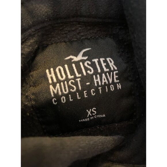 Hollister Must-Have Collection Black Hoodie Sweatshirt XS - Picture 4 of 12